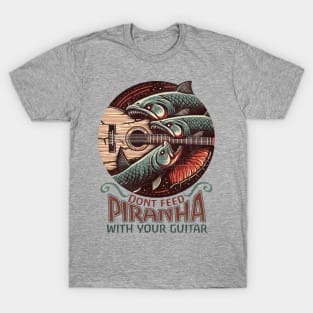 Surreal weird piranha guitar reminder tshirt mug T-Shirt